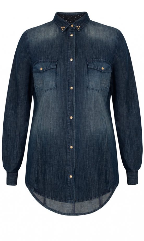 M&S Limited Edition Denim Stud Shirt, £39.50