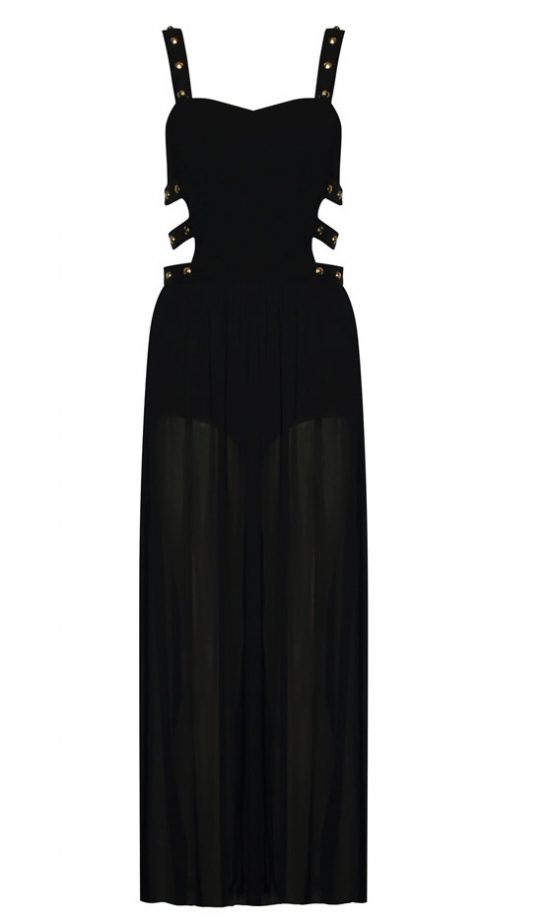 Boohoo Boutique Macie Stud Cut Out Side Maxi, £30