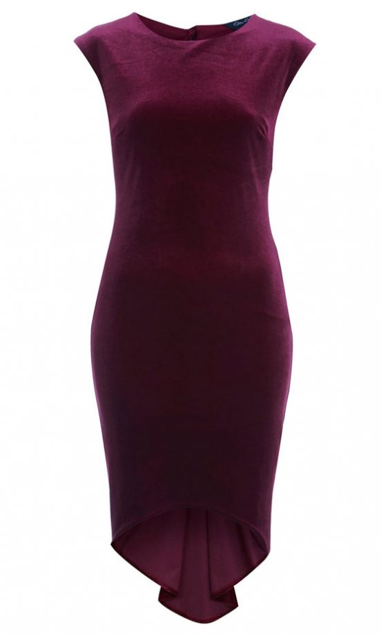 Miss Selfridge Velvet Fishtail Dress, £39