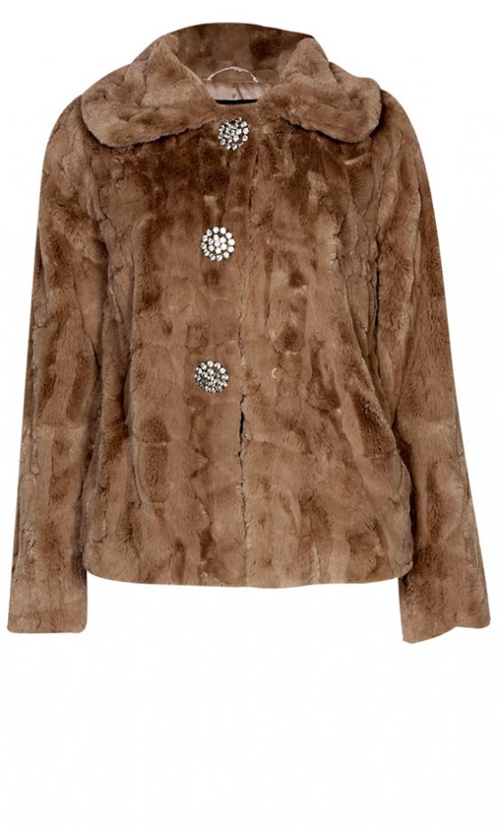 Boohoo Boutique Shayla Short Faux Fur Fitted Coat, £50