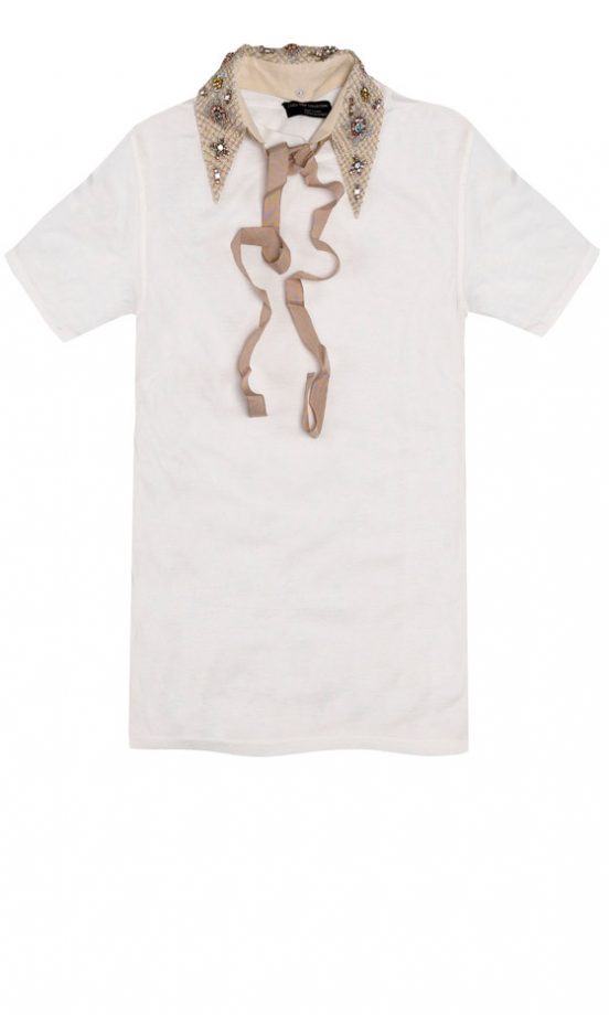 Zara AW12 Embellished Collar Top