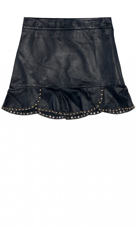 Zara AW12 Studded Leather Mini Skirt