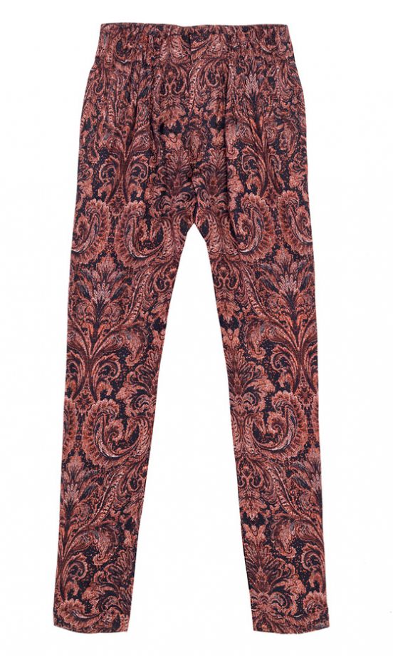 Zara AW12 Paisley Print Trousers