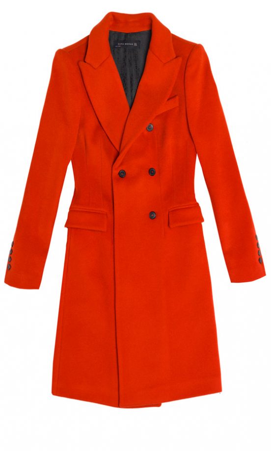 Zara AW12 Red Winter Coat
