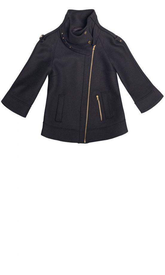 Zara AW12 Navy Biker Zip Jacket