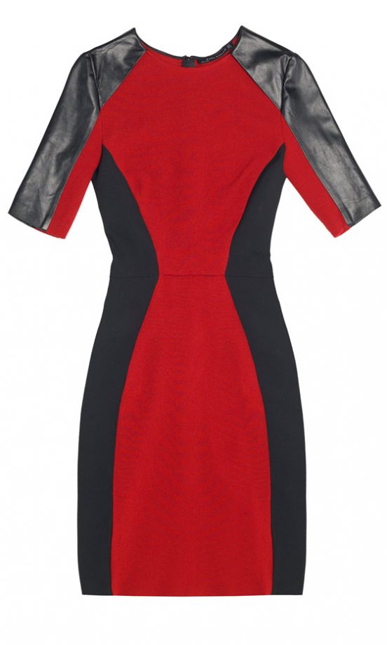 Zara AW12 Panelled Optical Illusion Dress