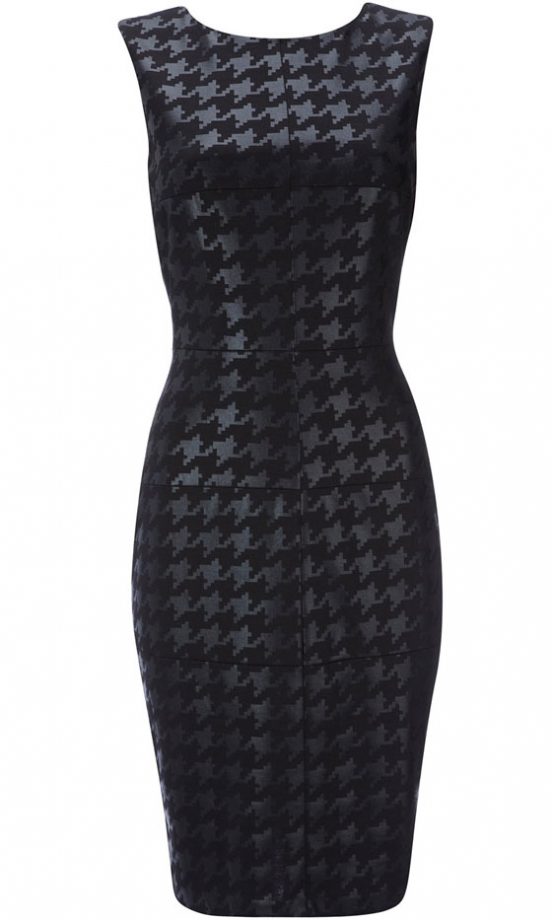 Wallis Black Houndstooth Dress, £30
