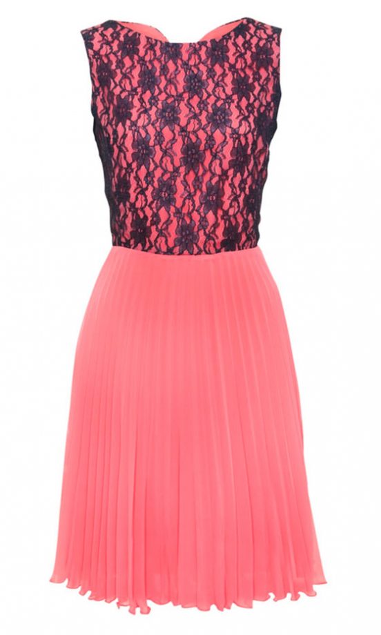 AWear Pink Poppy Pleat Dress, £41.25
