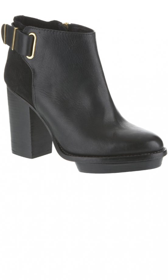 Topshop AW12 Black Buckle Boots, £120