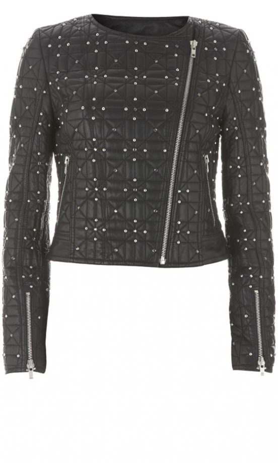 Topshop AW12 Black Quilt Biker Jacket, £85