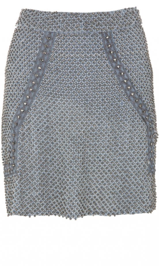 Topshop AW12 Blue Beaded Skirt, £75