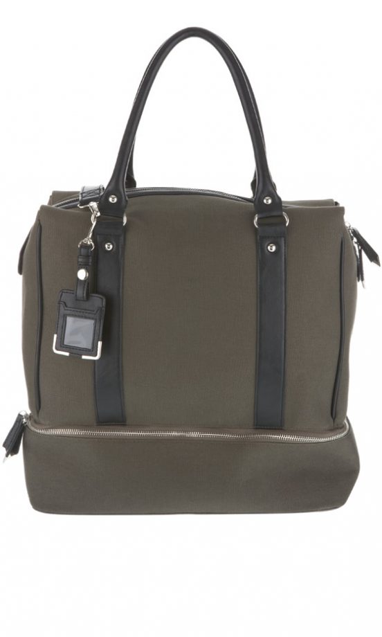 Topshop AW12 Khaki Holdall Bag, £45
