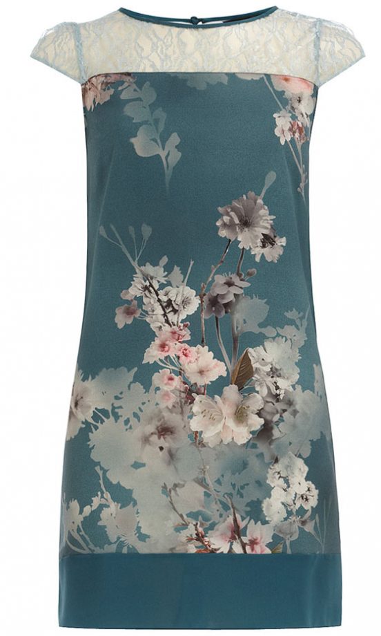 Dorothy Perkins Petrol Blossom Shift Dress, £36