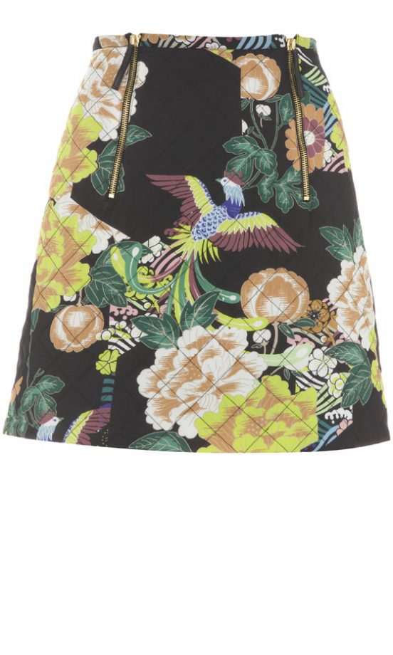 Topshop AW12 Floral Quilted Skirt, £38