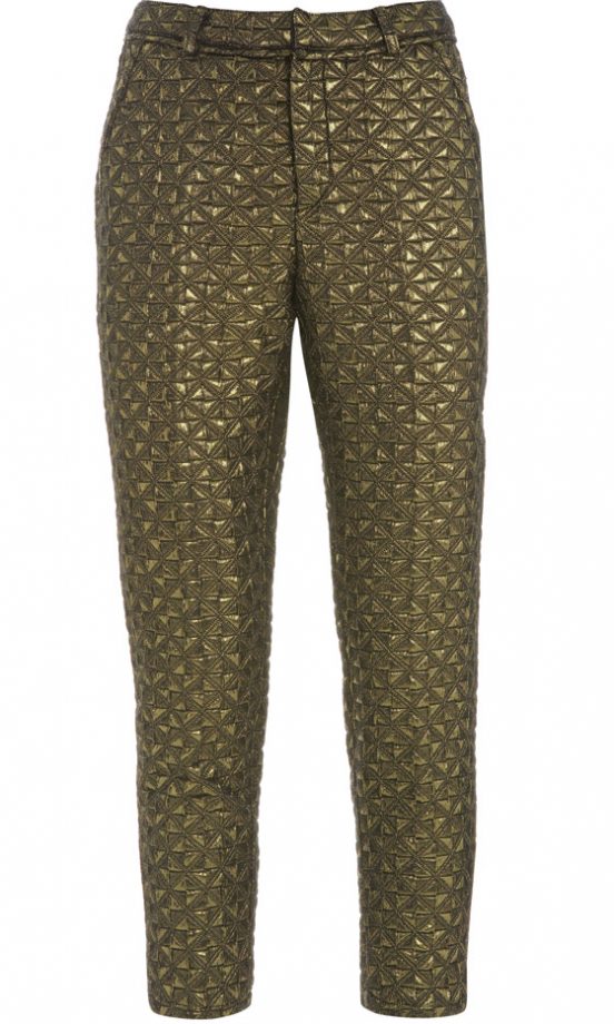 Topshop AW12 Gold Quilted Trousers, £45