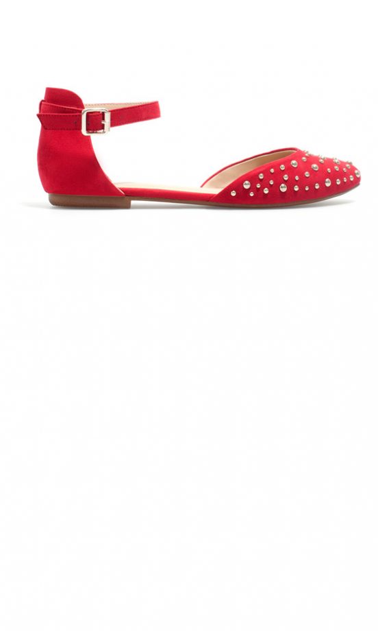 Zara AW12 Red Studded Pumps