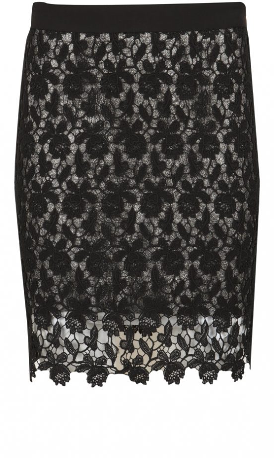 Topshop AW12 Black Lace Skirt, £45