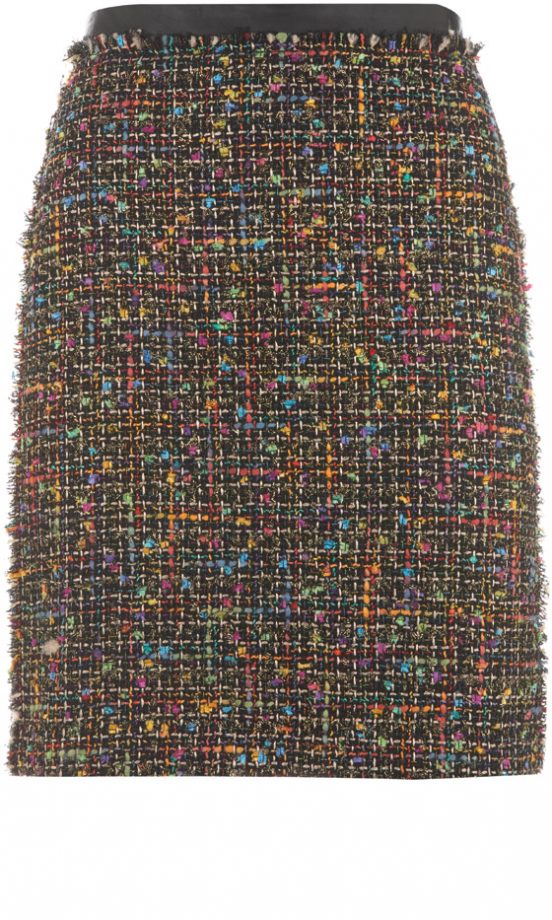 Topshop AW12 Rainbow Tweed Skirt
