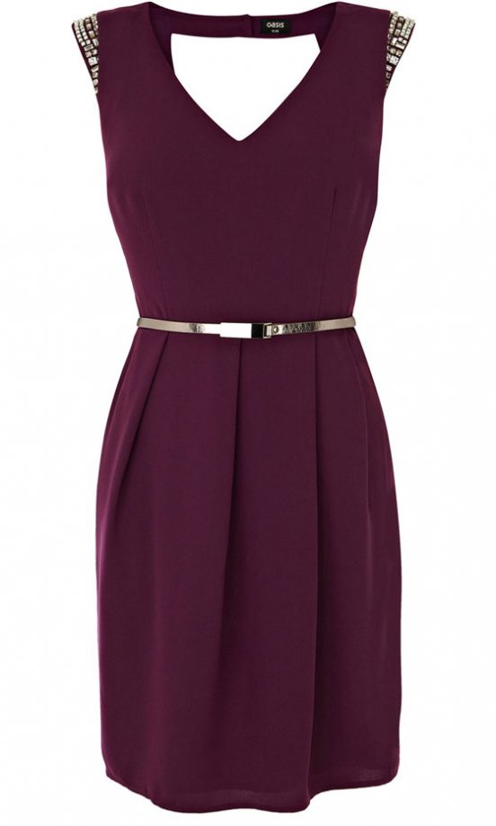Oasis Embellished Holly Shift Dress, £70