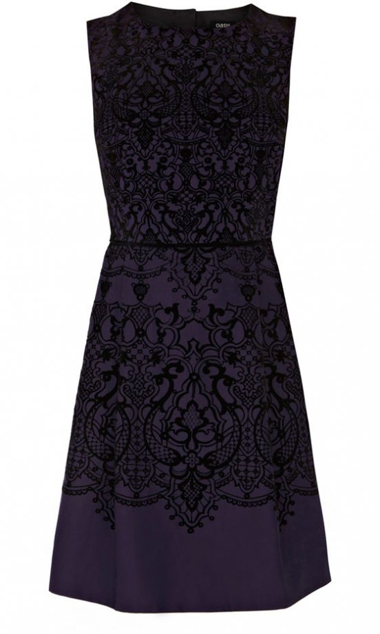Oasis Flocked Gothic Dress, £68