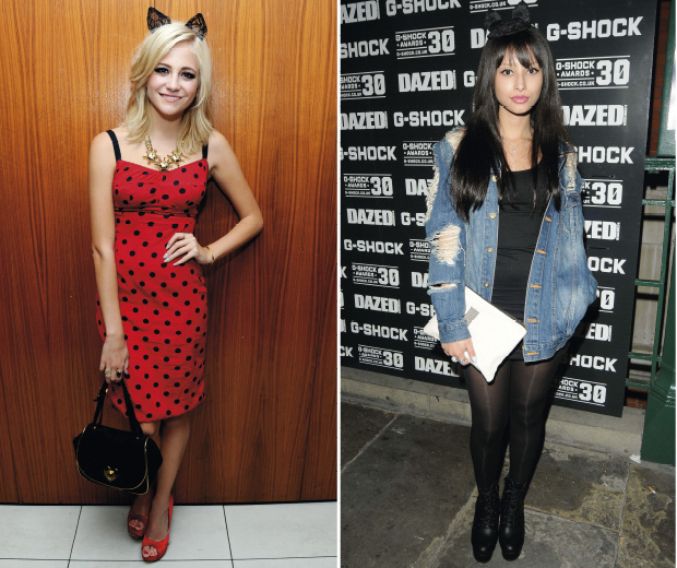 Pixie Lott and Leah Weller look super-cute with cat ears on their heads