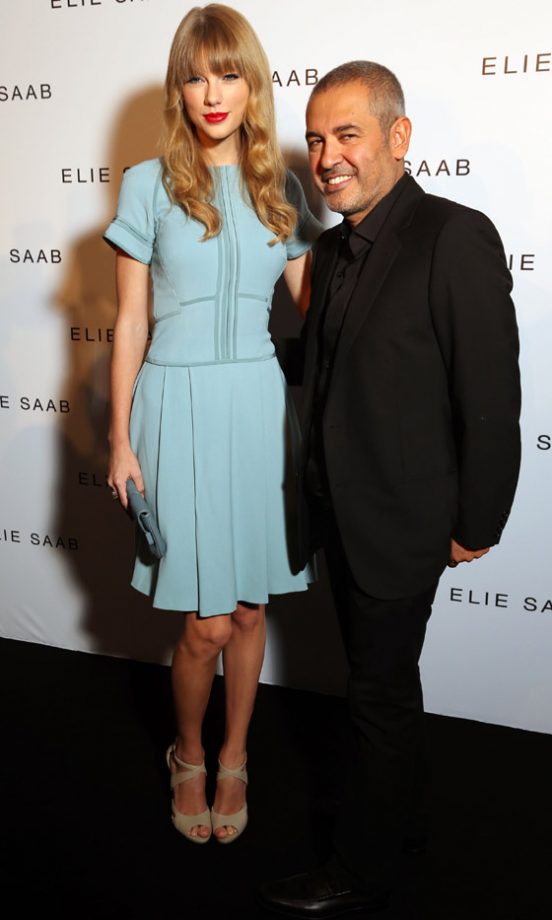 Taylor Swift With Elie Saab At His SS13 Show At Paris Fashion Week, 2012