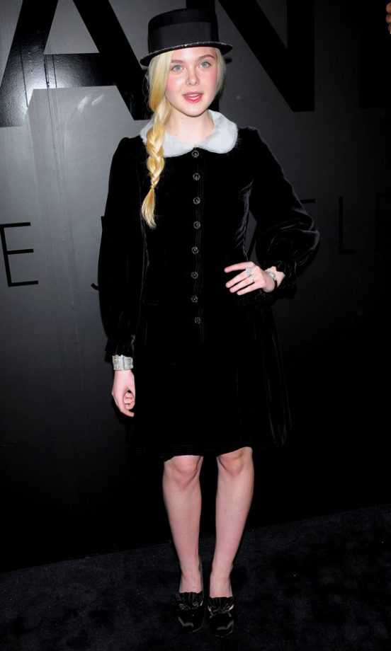 Elle Fanning At The Chanel Jewellery Party In New York, 2012
