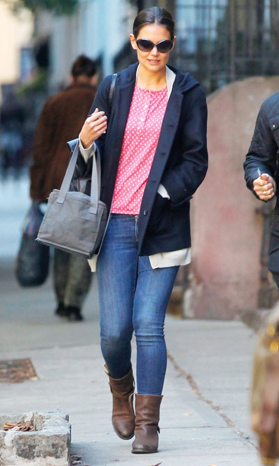 Katie Holmes Out In New York, 2012