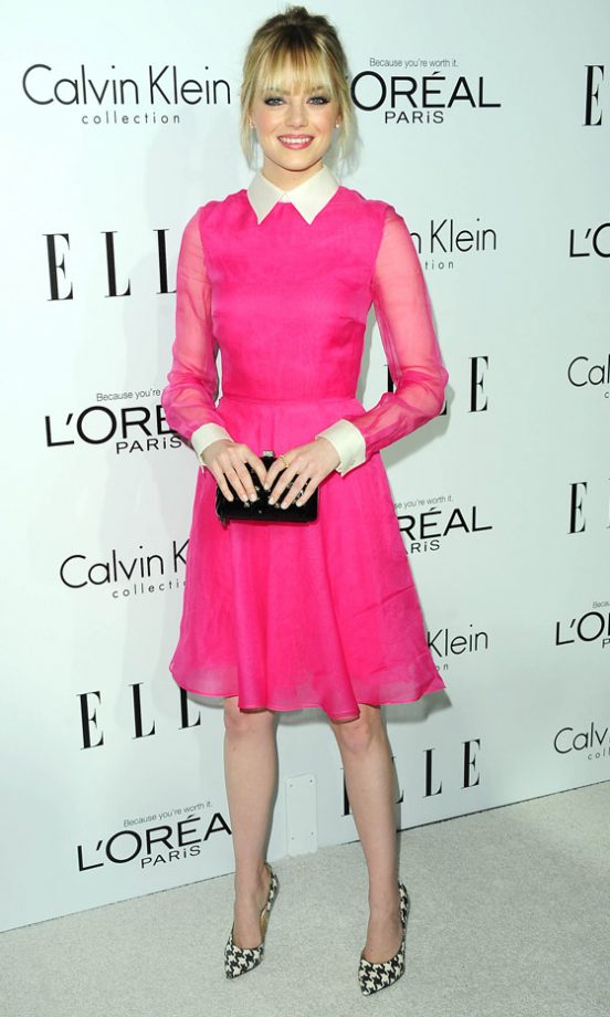 Emma Stone At The Women In Hollywood Party, 2012