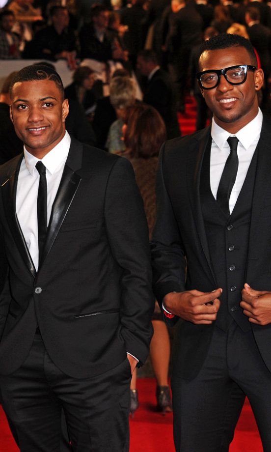 JLS' Oritse Williams And JB At The London Film Premiere Of Skyfall, 2012