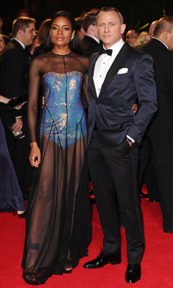 Naomie Harris And Daniel Craig At The London Film Premiere Of Skyfall, 2012