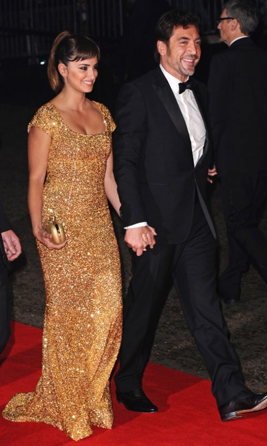 Penelope Cruz And Javier Bardem At The London Film Premiere Of Skyfall, 2012
