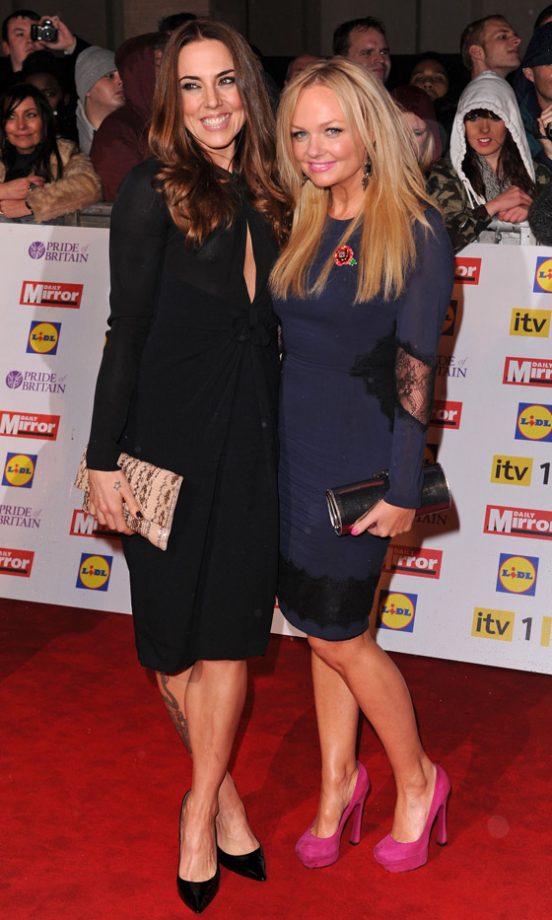 Melanie Chisholm And Emma Bunton At The Pride Of Britain Awards, 2012