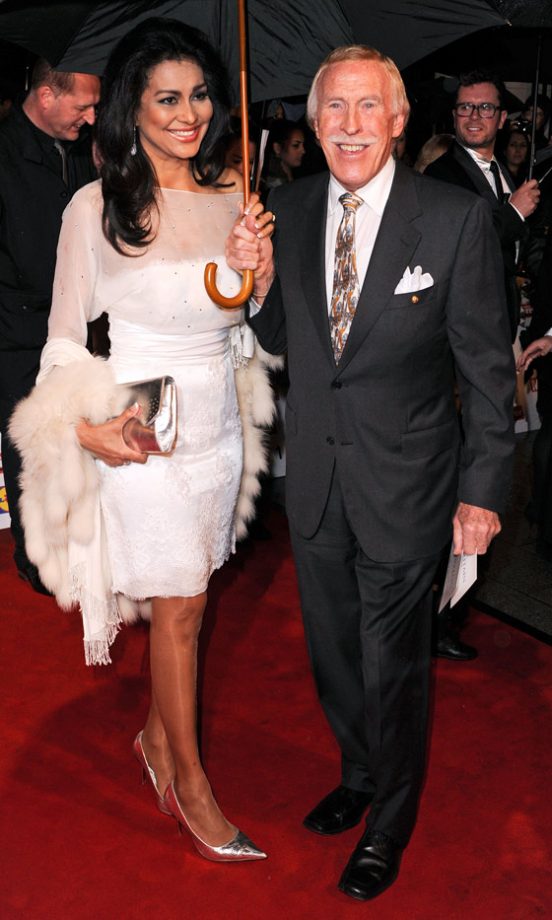 Bruce Forsyth And His Wife At The Pride Of Britain Awards, 2012