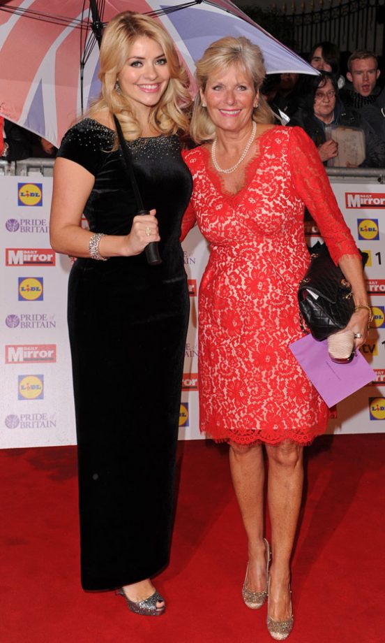 Holly Willoughby And Her Mum At The Pride Of Britain Awards, 2012