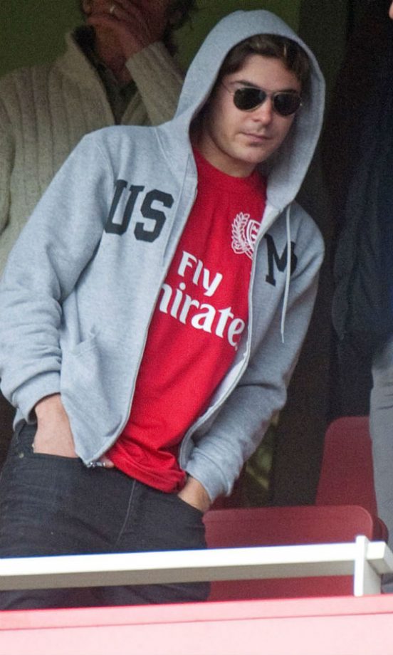 Zac Efron: Arsenal Supporter