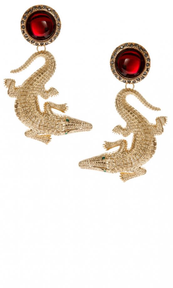 Asos Crocodile Earrings, £18