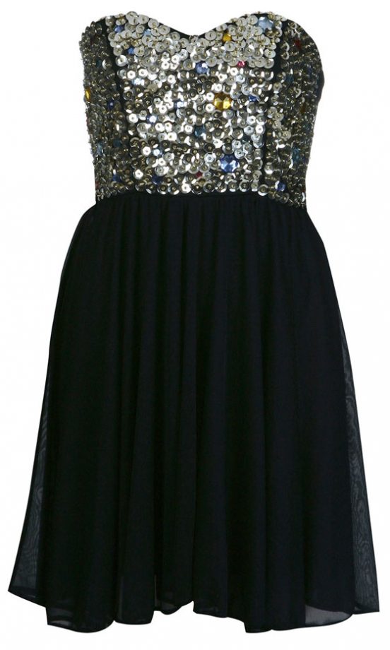 Miss Selfridge Black Vintage Dress, £49
