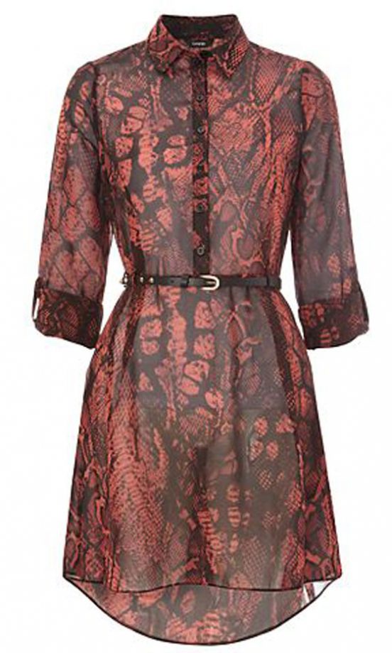 George At Asda Snake Print Sheer Dress, £16