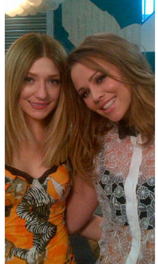 Kimberley Walsh @KimberleyWalsh and Nicola Roberts @NicolaRoberts Strike A Pose, 2012