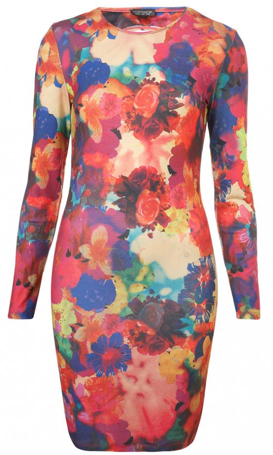 Topshop Floral Bodycon Dress, £29