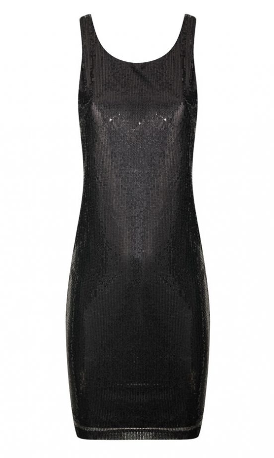 Dorothy Perkins Kardashian Kollection Black Sequin Dress, £45