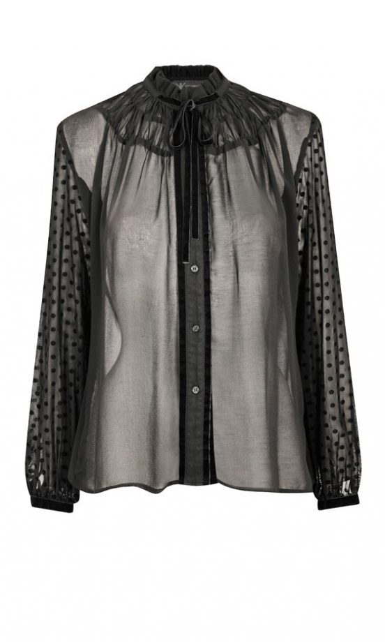 Dorothy Perkins Kardashian Kollection Black Sheer Shirt, £35