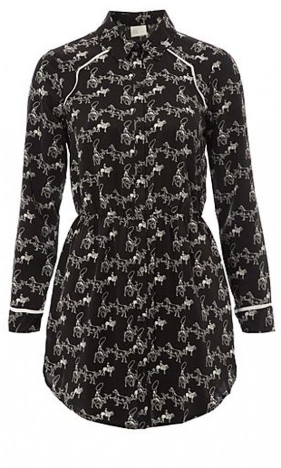 George At Asda Cowboy Print Shirt Dress, £14