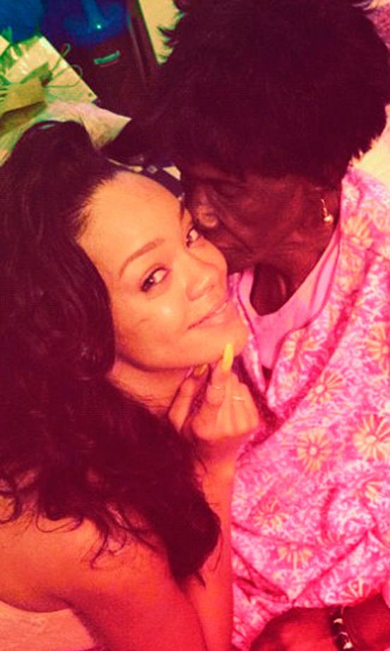 Rihanna @Rihanna Tweeted This Sweet Snap With Her Nan, 2012
