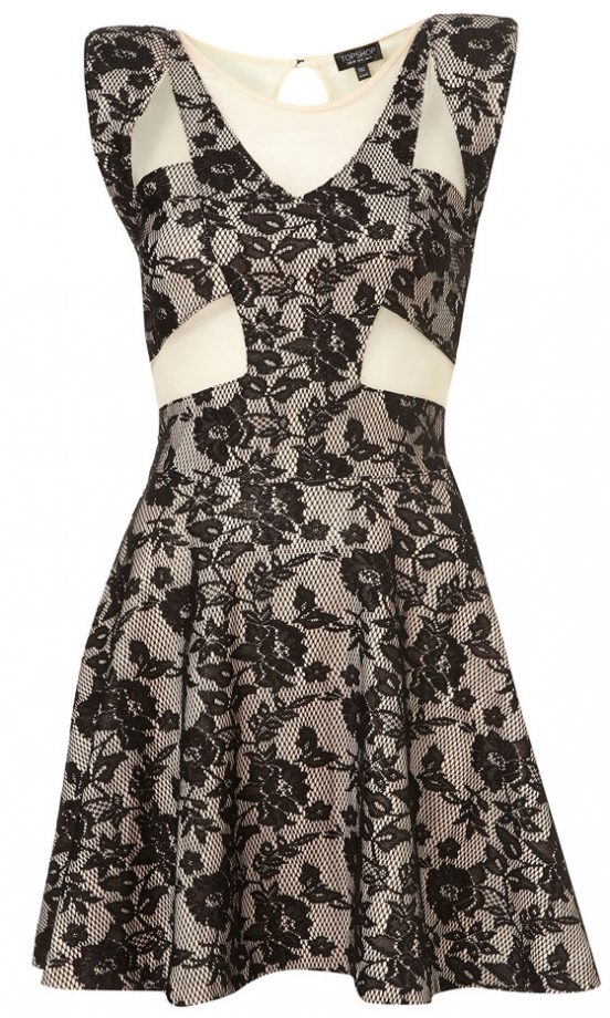 Topshop Lace Skater Dress, £50