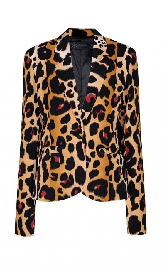 Dorothy Perkins Kardashian Kollection Animal Print Blazer, £50