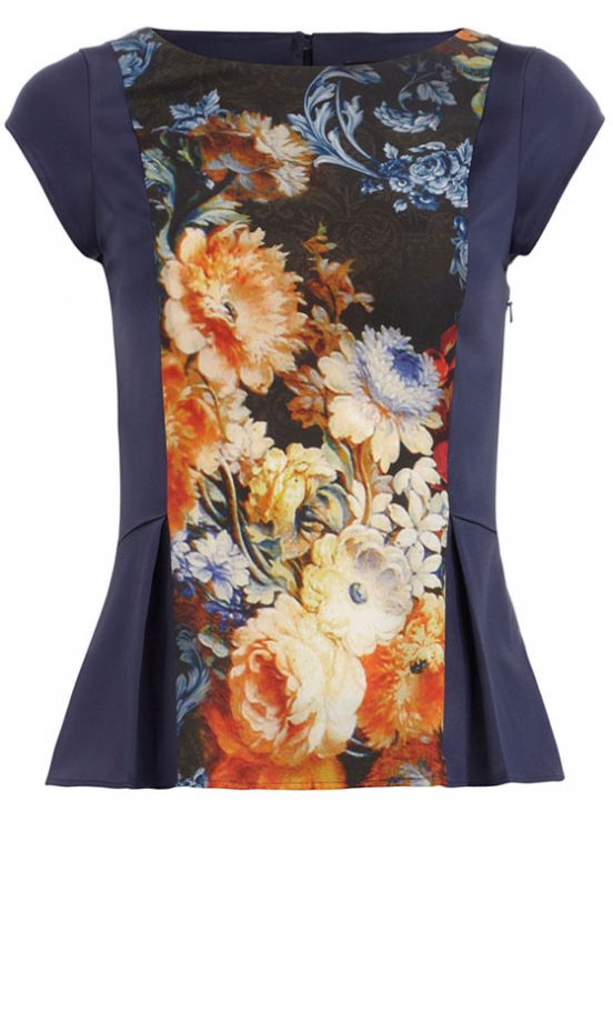 Dorothy Perkins Rose Print Top, £30
