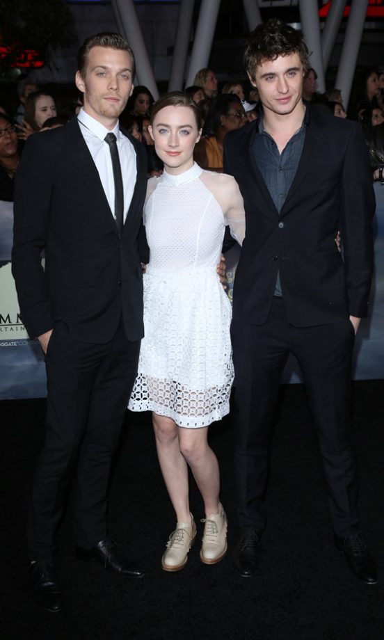 Boyd Holbrook, Saoirse Ronan And Max Irons At The LA Premiere Of The Twilight Saga: Breaking Dawn Part 2, 2012