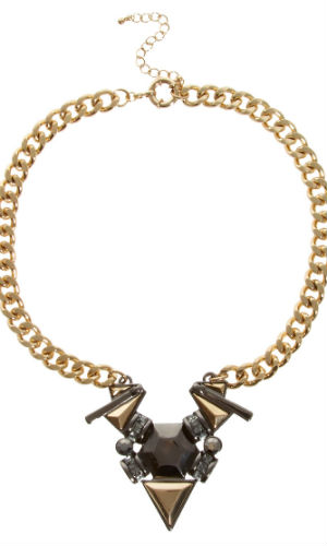 Update a plain T-shirt with this Asos jewelled necklace